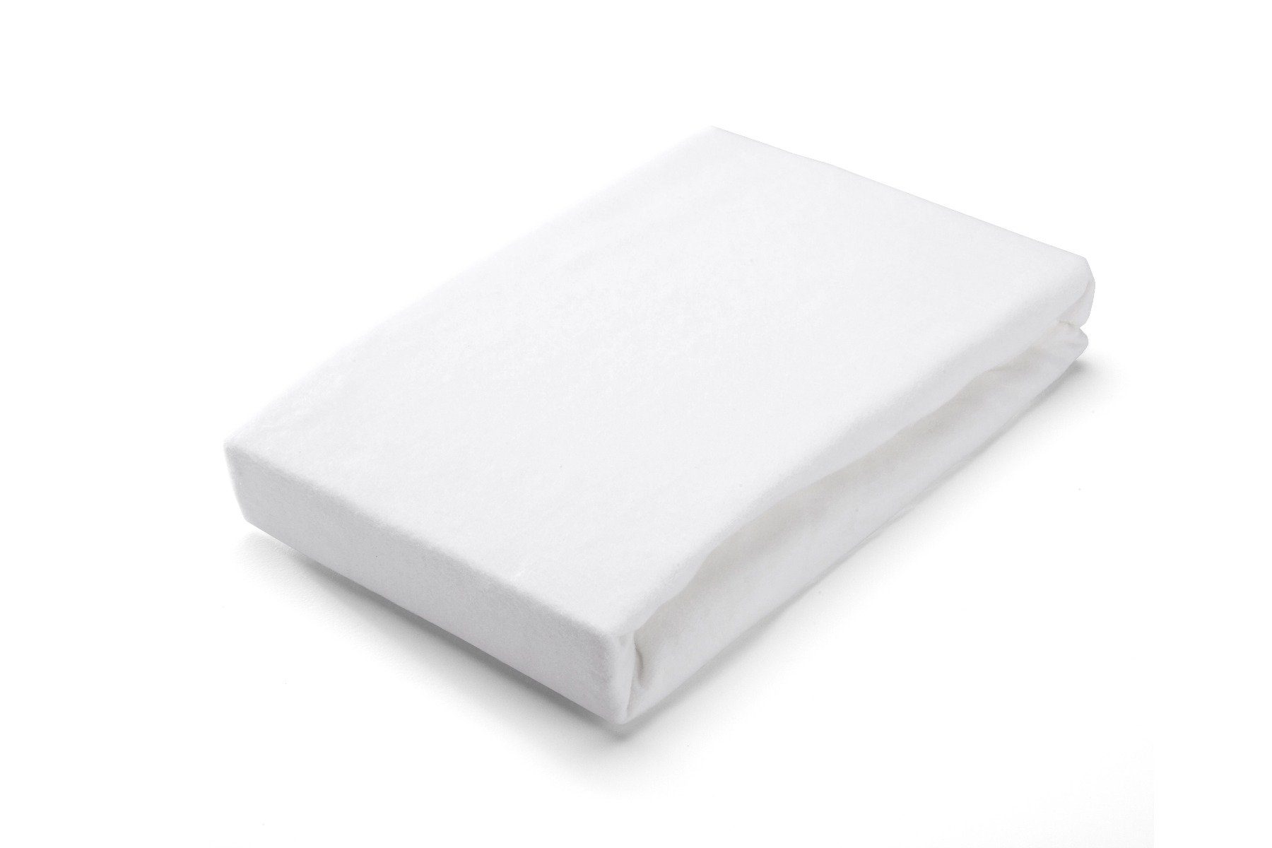Matratzenschutzbezug Molton Cotton Cover Split-Topper Weiß - 180x200/21 Walra, Weiß 100% Baumwolle Spannbettlaken