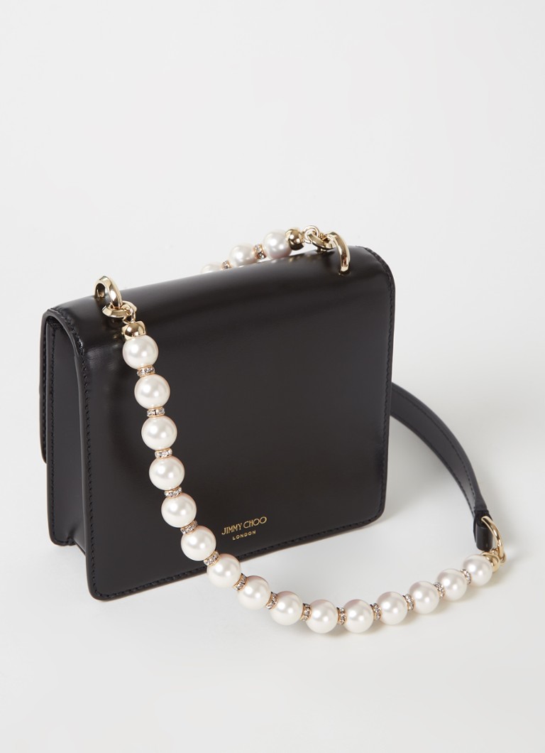 Geantă de umăr Jimmy Choo Varenne Quad XS din piele
