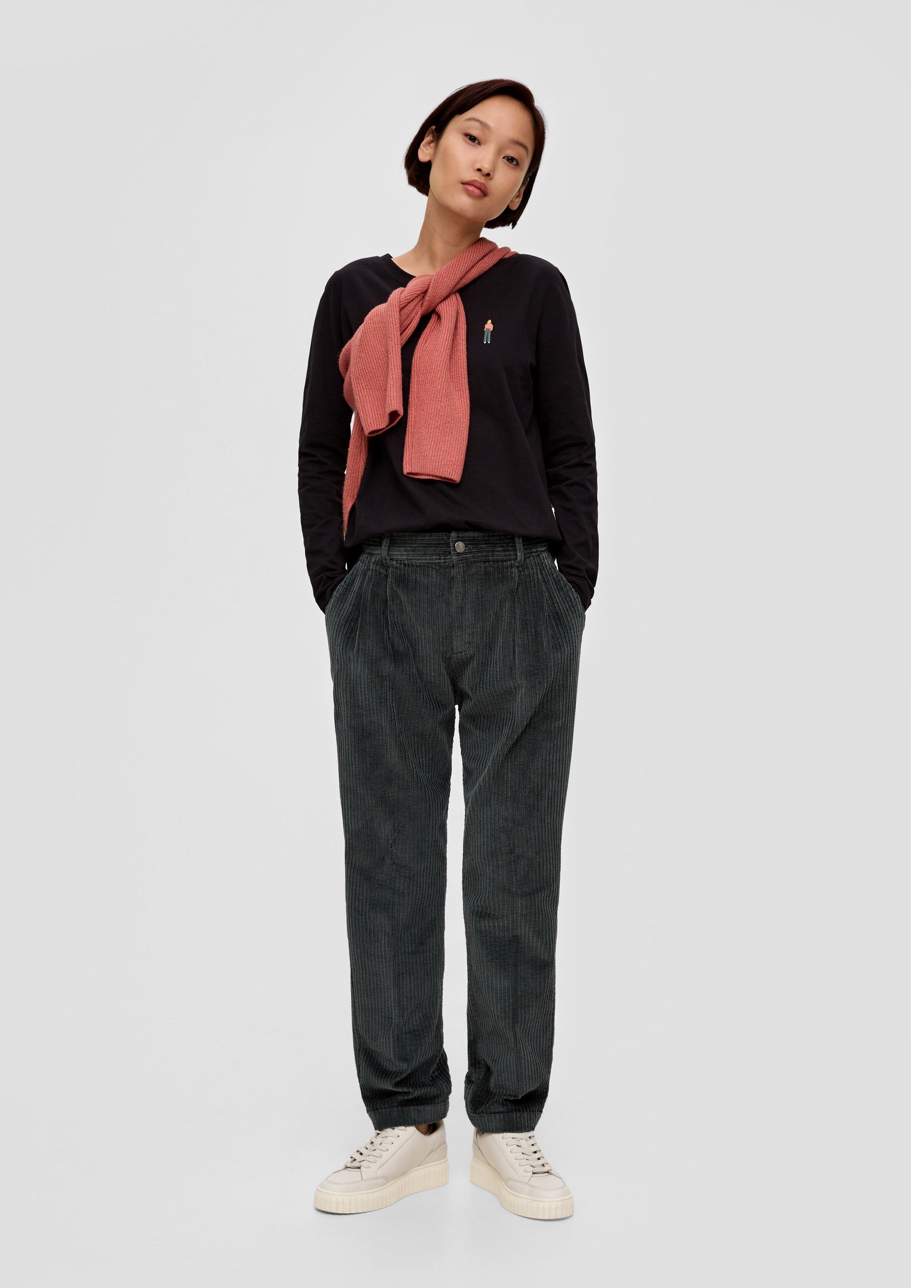 Regular: Bundfaltenhose aus Cord  2138060-7909