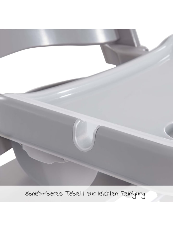 Hauck Alpha Tray - 2-teiliges Essbrett & Tisch für Alpha in grau günstig kaufen onesize