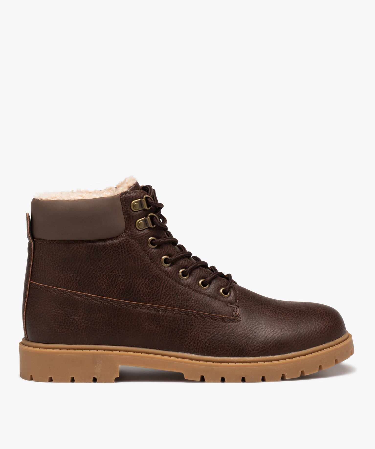 Boots homme à doublure chaude - Les Supaires marron | GEMO