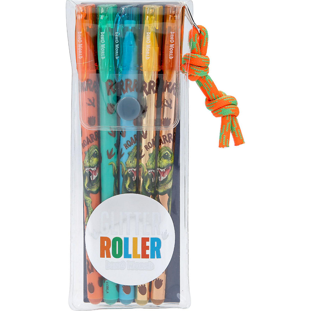Dino World Gelstifte, 5 Farben