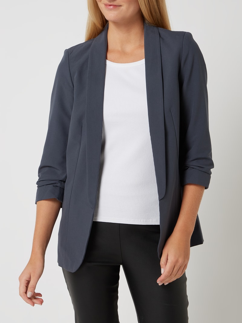 Blazer mit Schalkragen in marineblau