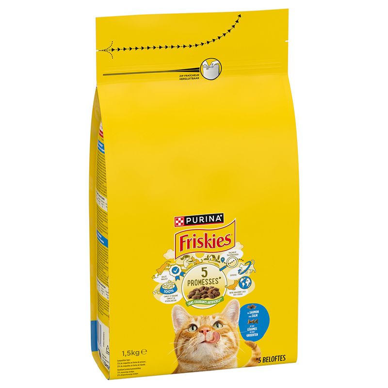 PURINA Friskies Adult Katze mit Lachs und Gemüse