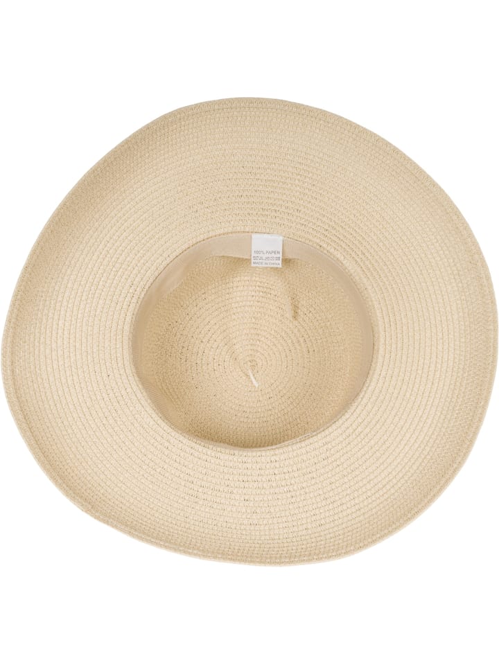 styleBREAKER Sonnenhut mit Zierband in Beige günstig kaufen onesize