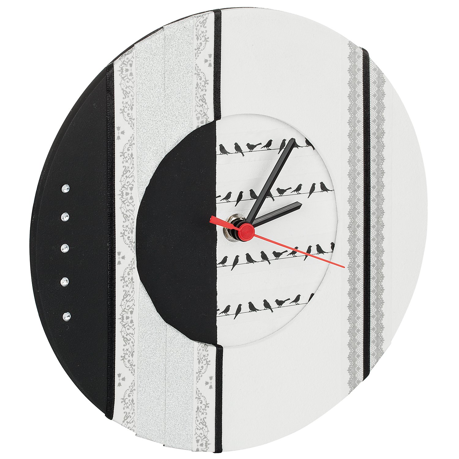MDF-Uhr, 21,5 cm Ø