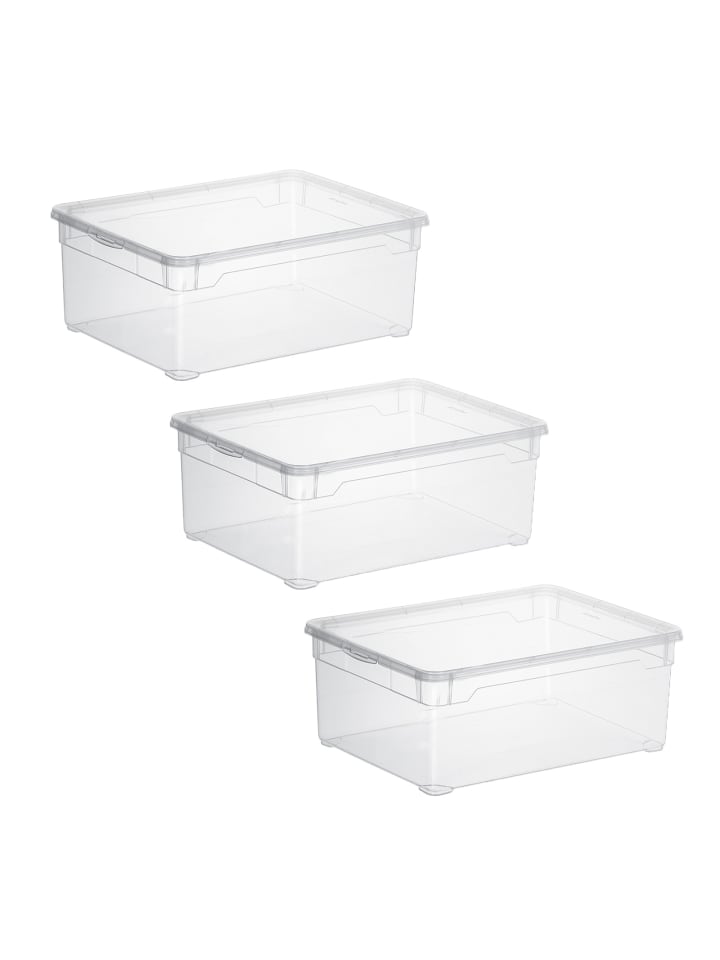 Rotho 3er Set Box Men Shoe CLEAR günstig kaufen onesize