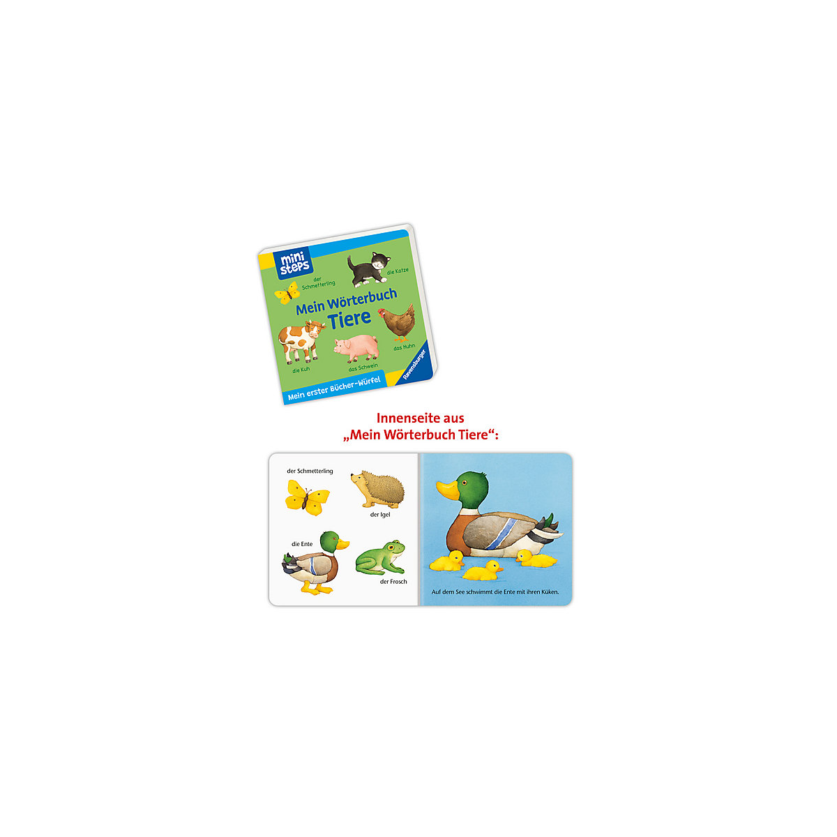 ministeps® Mein erster Bücher-Würfel: Meine ersten Wörter (Bücher-Set)