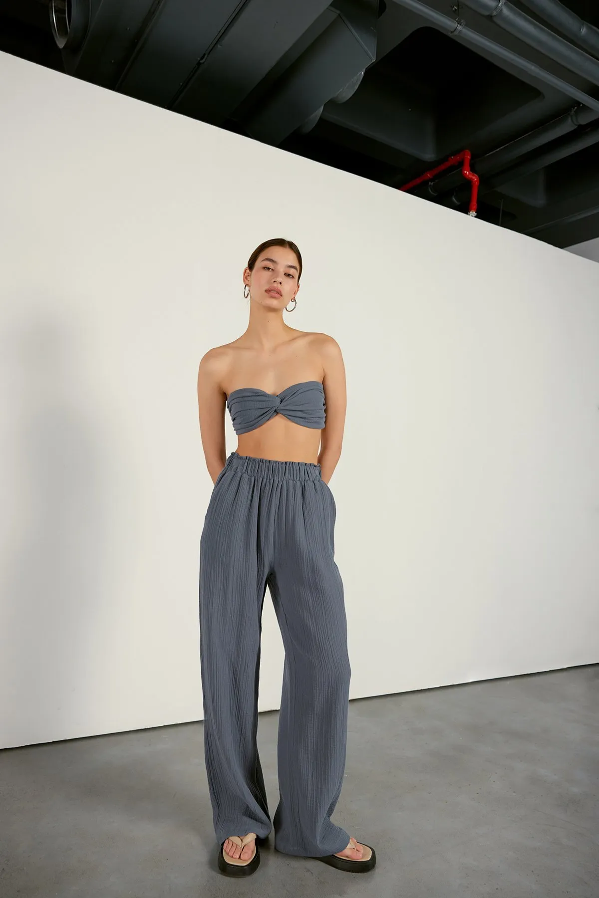 VATKALI  Musselin-Bustier geräuchert