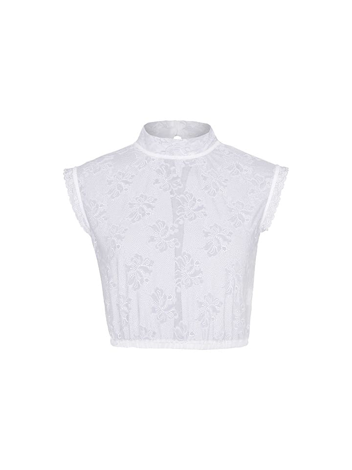 Melega Dirndlbluse ''Rose'' in Weiß günstig kaufen