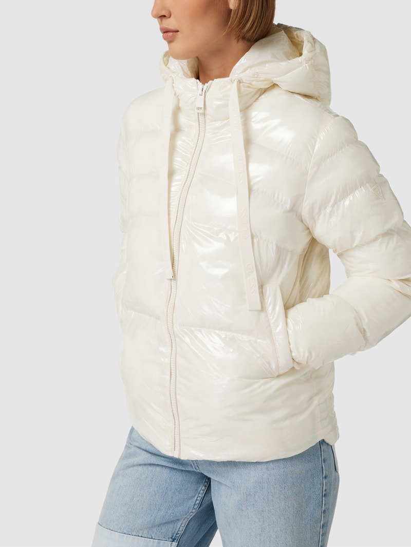 Steppjacke mit Label-Details Modell 'KARINE' in offwhite