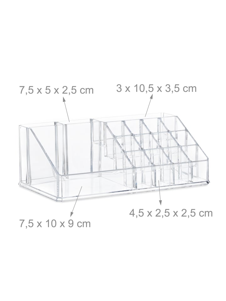 relaxdays Makeup Organizer in Transparent günstig kaufen onesize