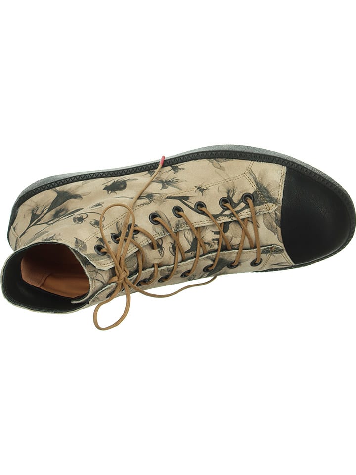 Think! Leder-Boots in Beige günstig kaufen