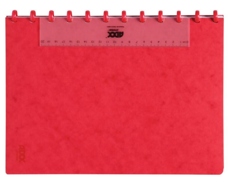 Adoc Lin-Ex Notizbuch DIN A4 Kariert Spiralbindung Pappe Farbig sortiert Perforiert 144 Seiten