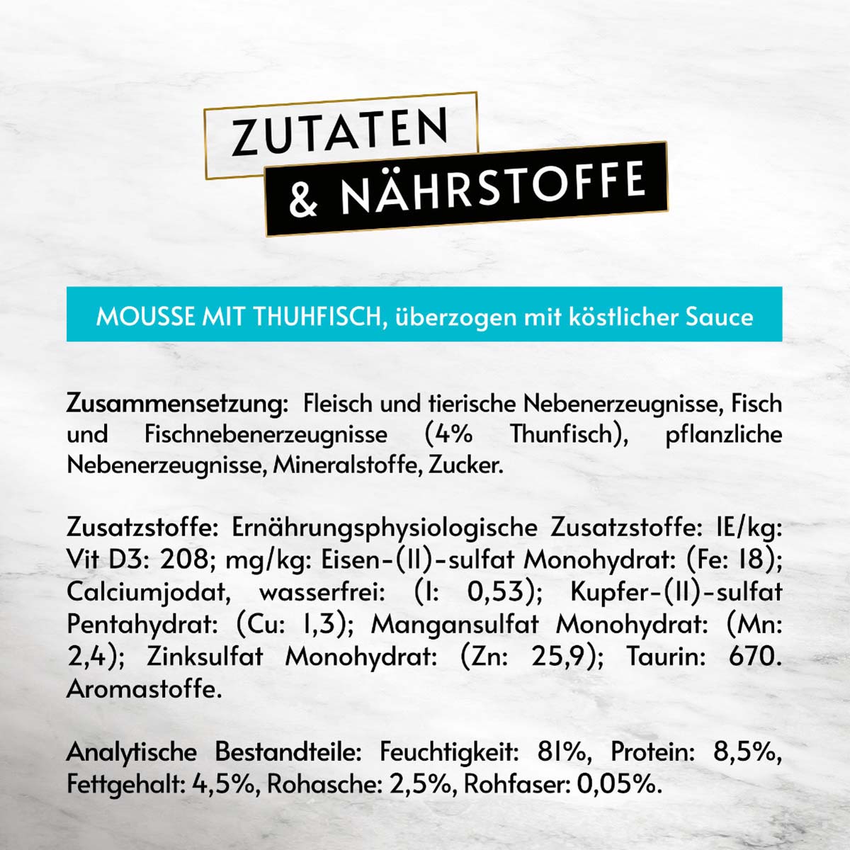 GOURMET Revelations Mousse in Sauce mit Thunfisch