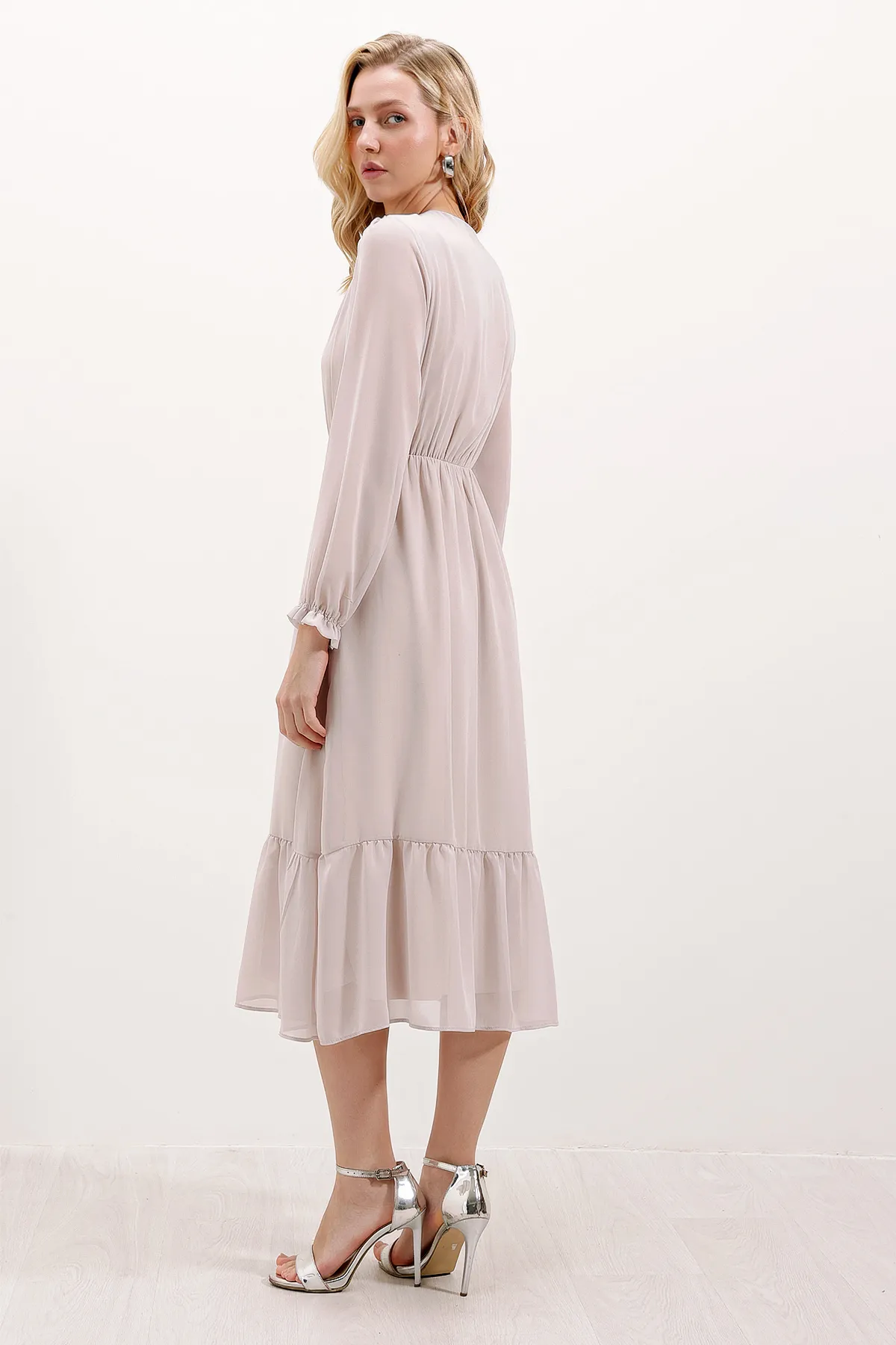 Bigdart  2137 Chiffonkleid - M. Creme