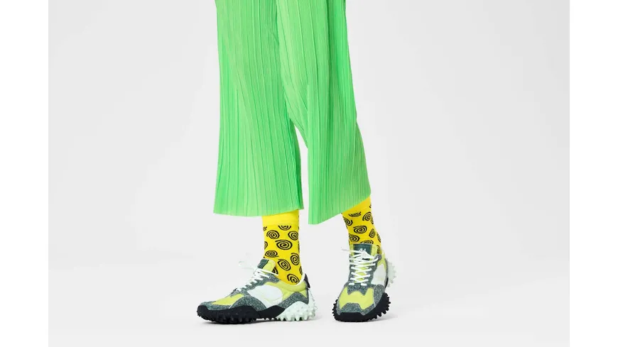 Happy Socks Unisex Socken Swirl Yellow
