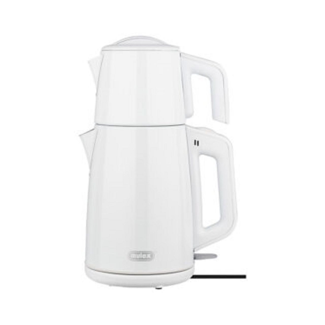 Mulex 1650W 2L Tee Express Edelstahl Wasserkocher Elektrischer Teemaschine Caymatik weiß