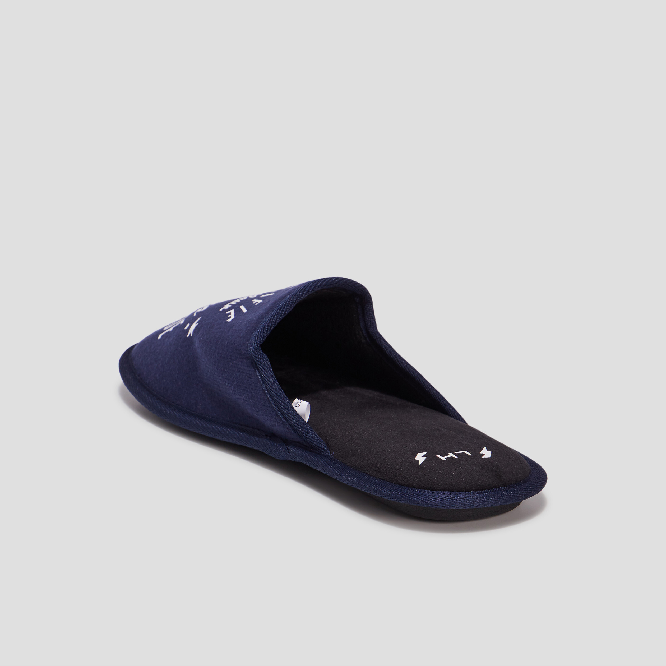 Chaussons mules meilleur papa bleu homme | La Halle