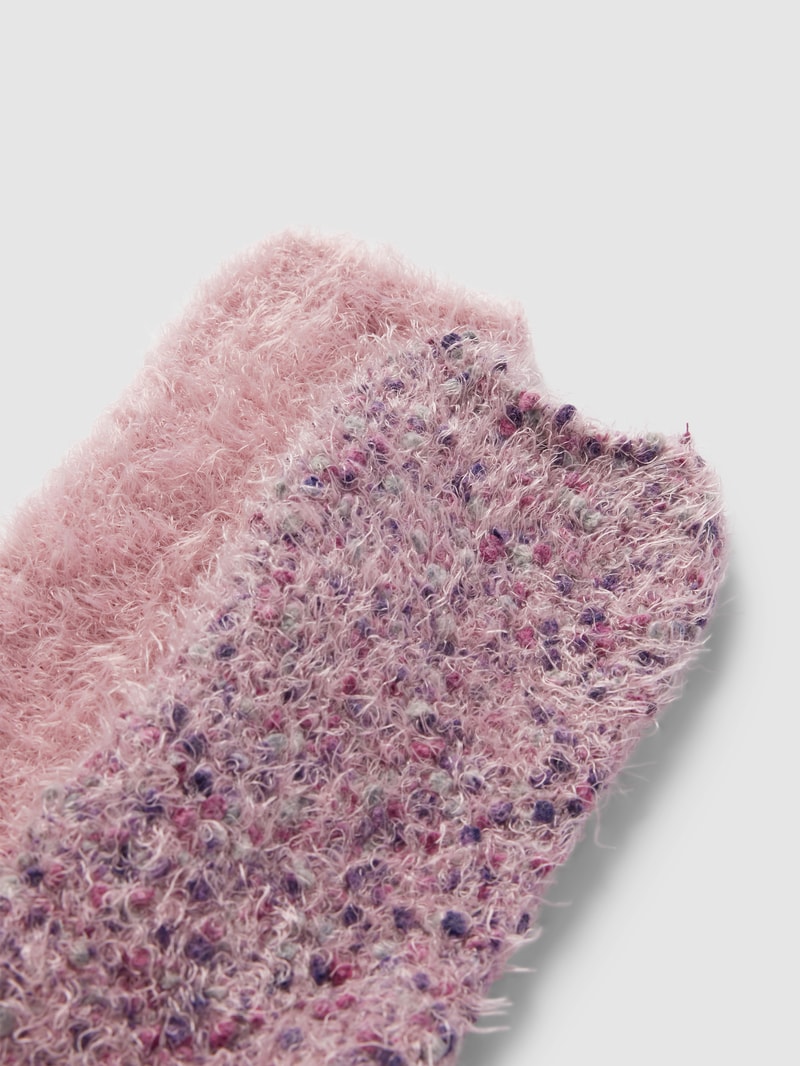 Socken in Melange-Optik im 2er-Pack in rosé
