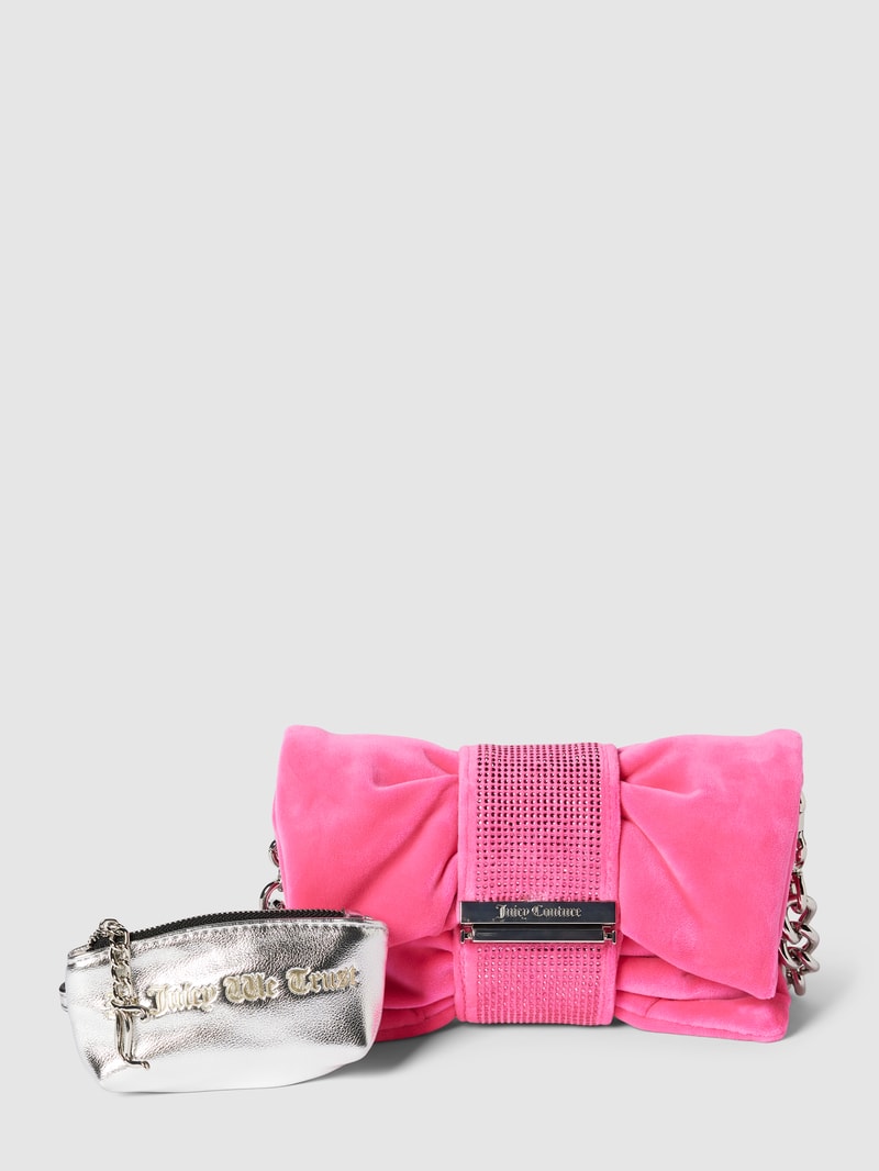 Handtasche mit Label-Detail Modell 'DAHLIA' in pink