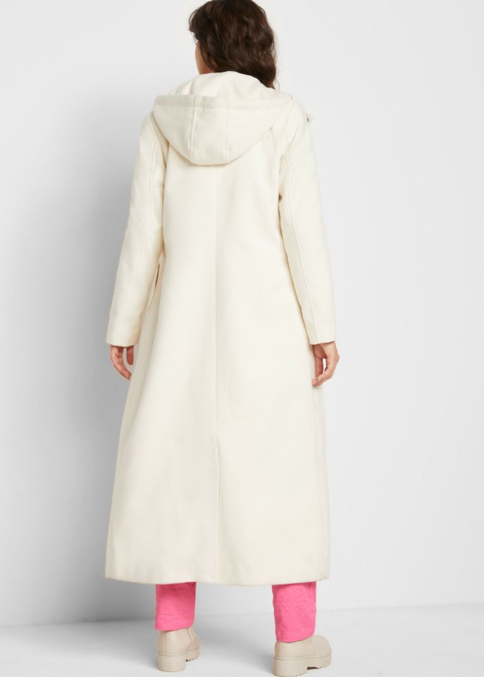 Mantel aus Wollimitat, Maxi-Länge