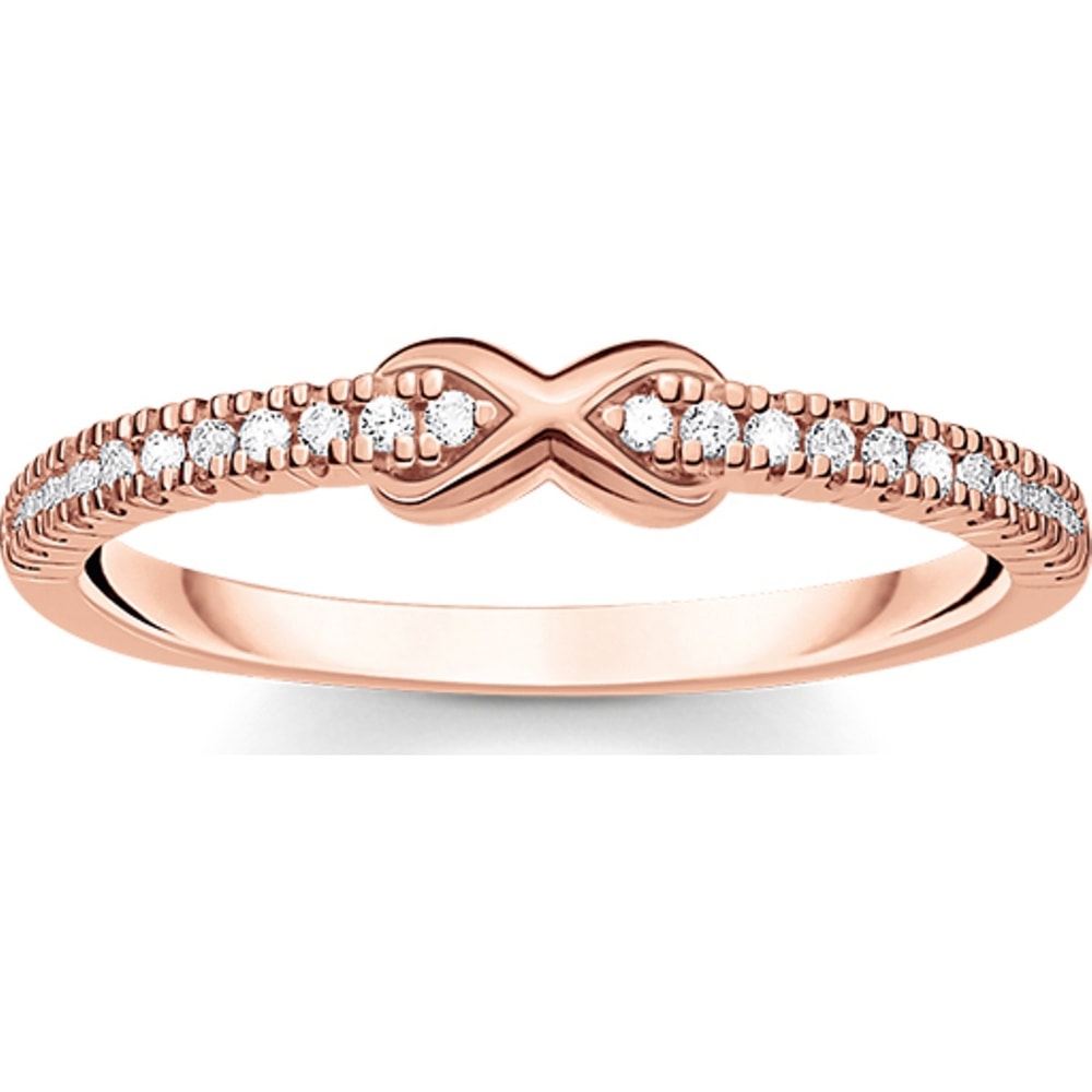 Thomas Sabo Bague pour femme 925 Argent or rose Bague