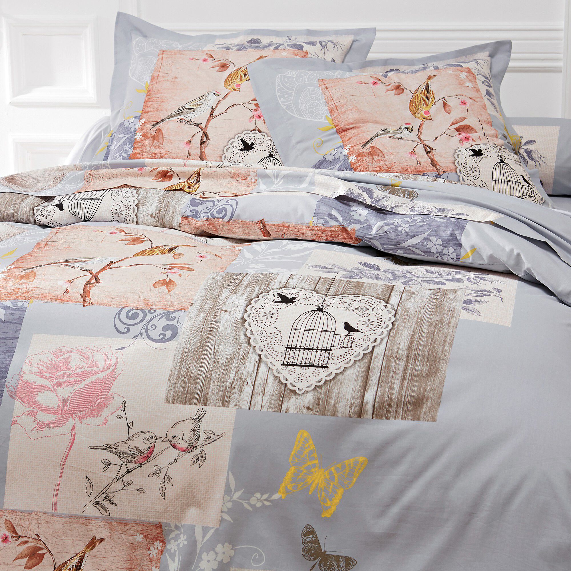 Linge de lit Agathe imprimé
