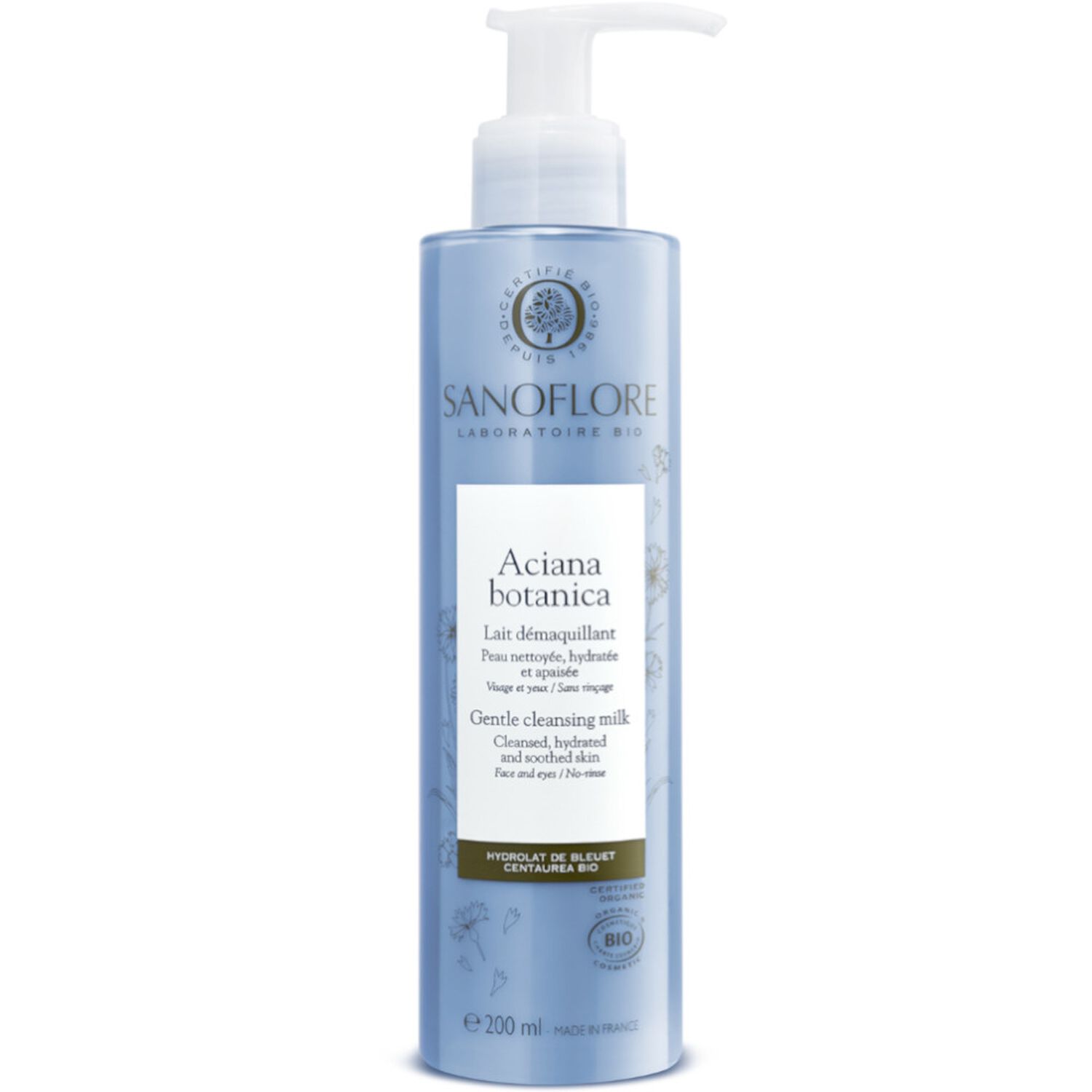 Sanoflore Aciana Botanica Lait Démaquillant 200 ml