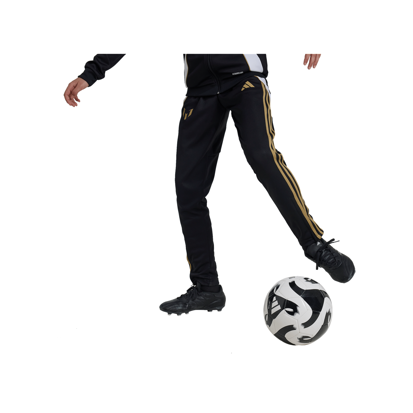 adidas Messi Trainingshose Kids Schwarz