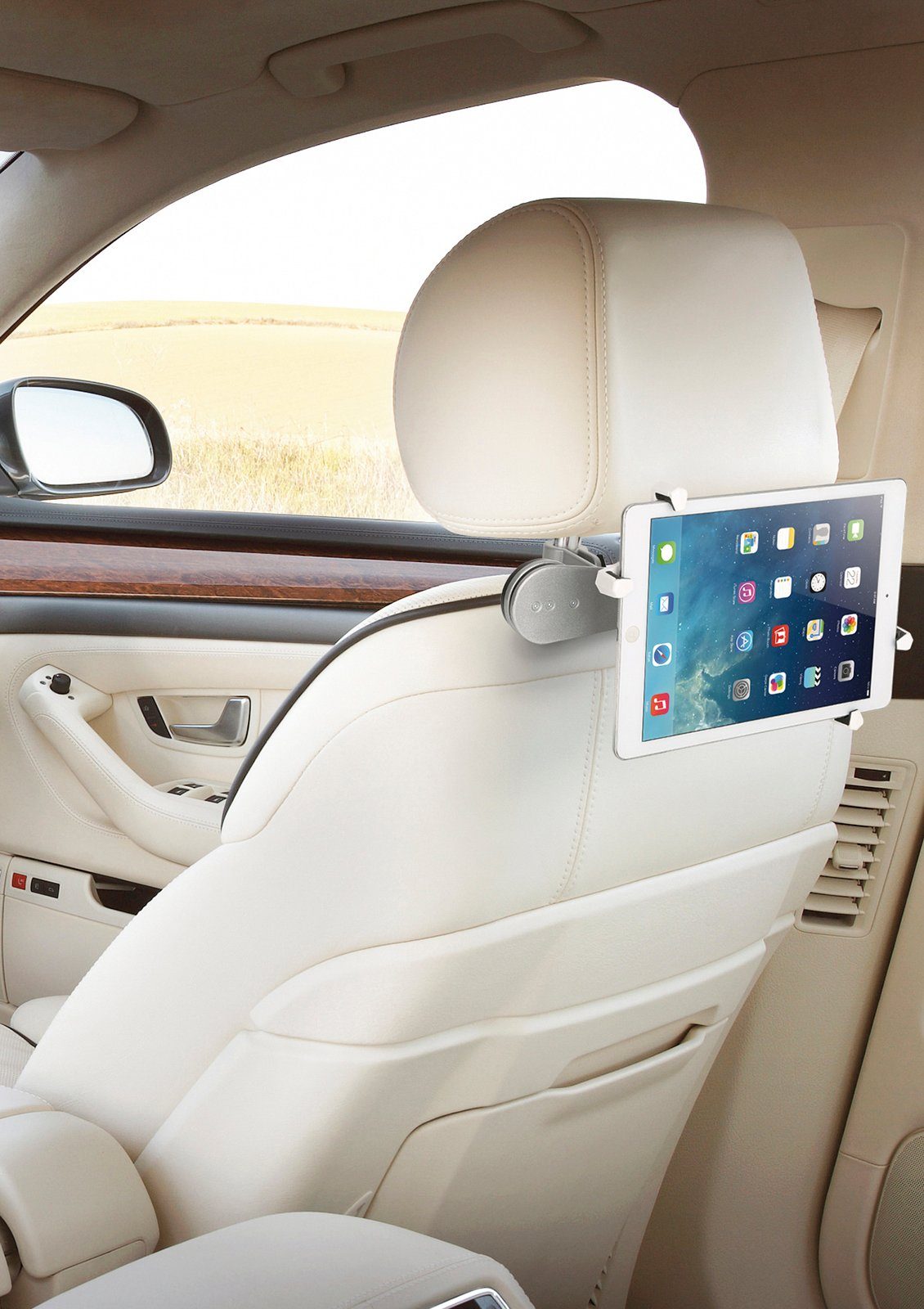 my wall HT4L Tablet-Halterung, (bis 10.4 Zoll, Packung, 1-Teilig, Tablet-Halterung für Autokopfstütze)