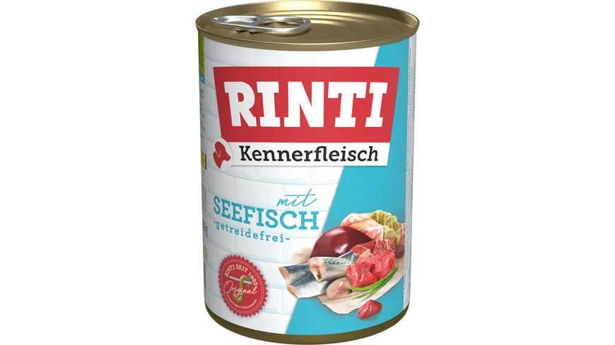RINTI Hundenassfutter Kennerfleisch Seefisch 400 g