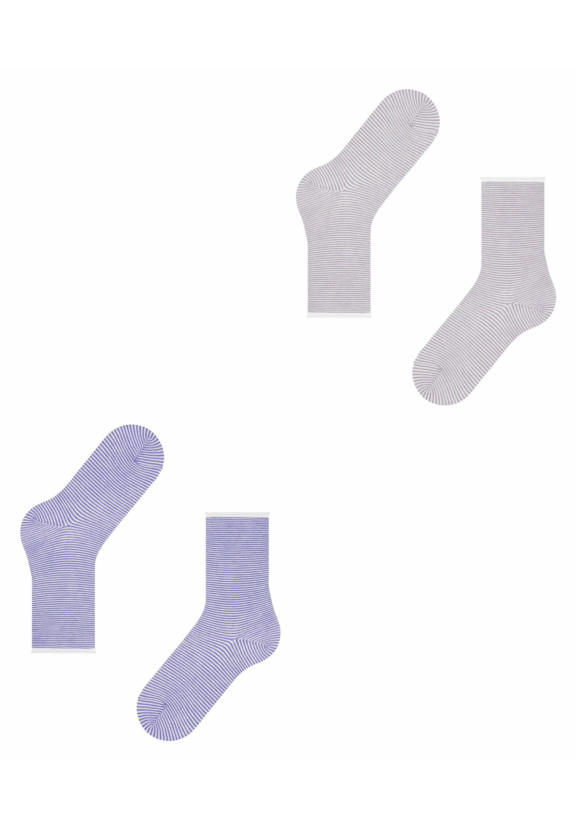 Paquete de 2 calcetines Esprit Allover Stripe con estampado