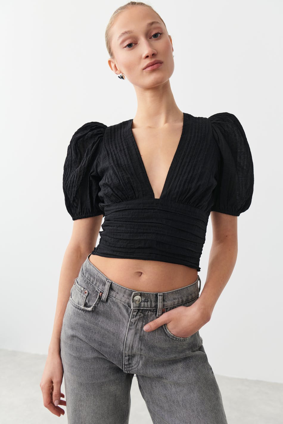 Puff sleeve top