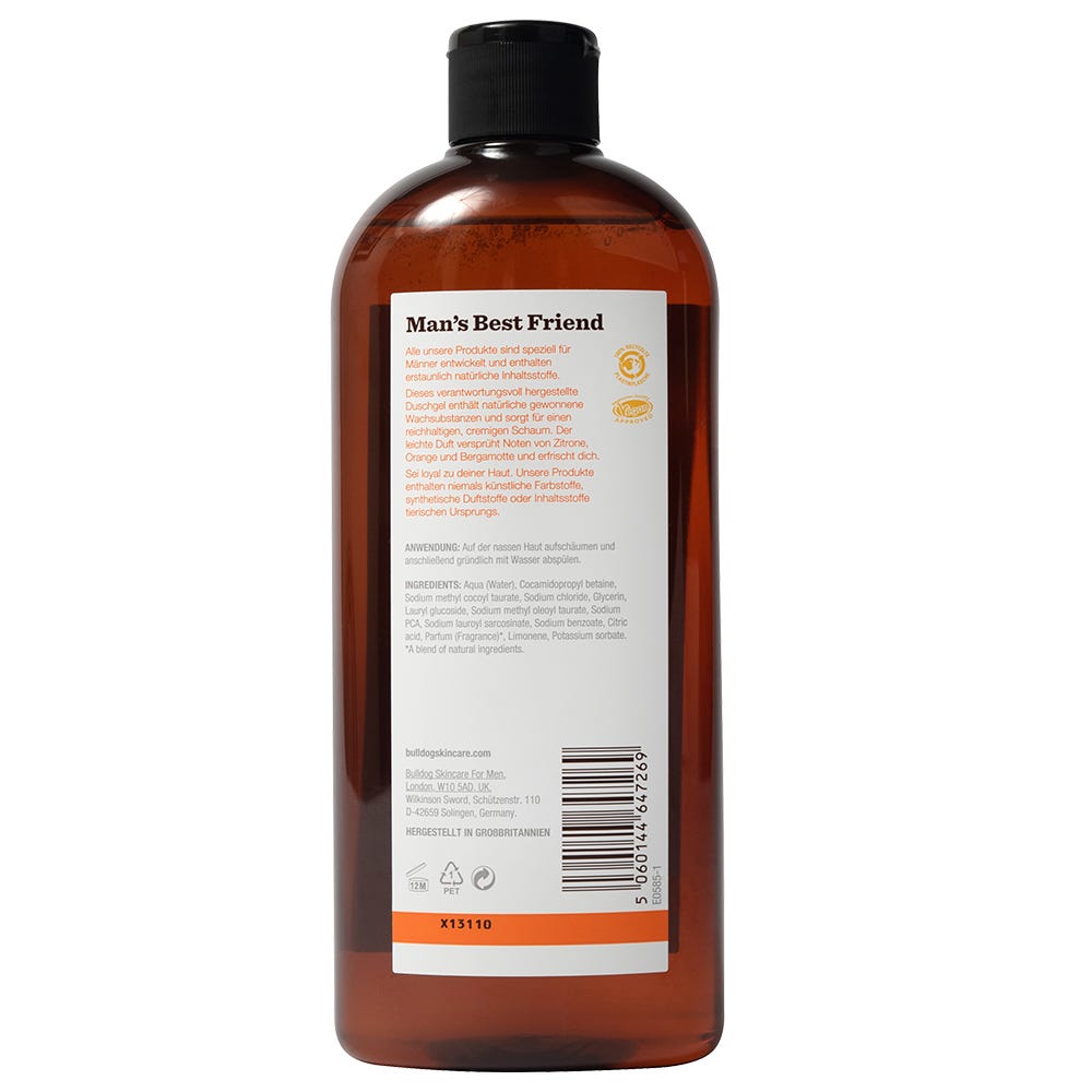 Bulldog Shower Gel - Lemon & Bergamot 500 ml