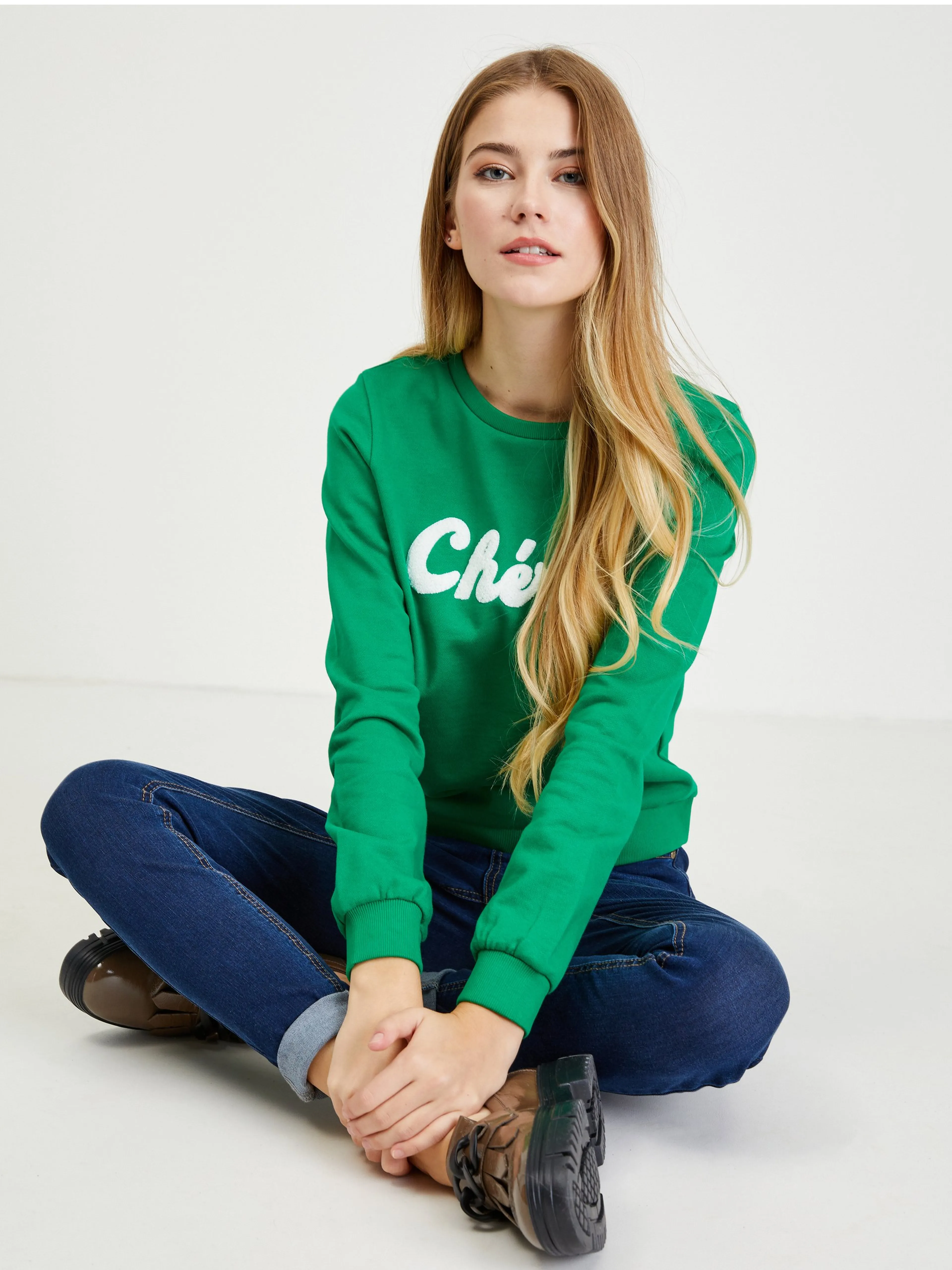 Grünes Damen-T-Shirt ORSAY