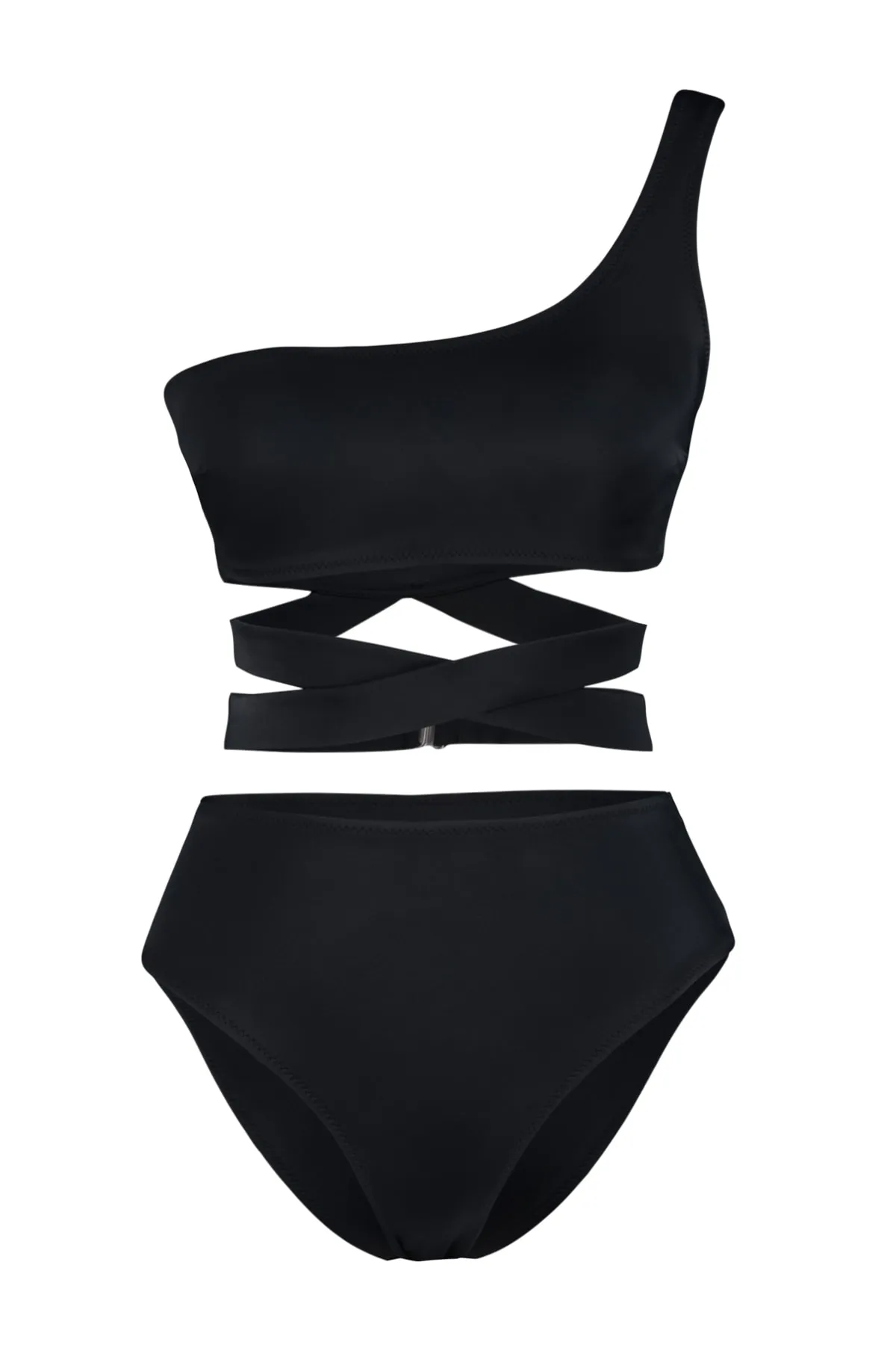 Trendyol Collection  Bikini-Set - Schwarz - Unifarben