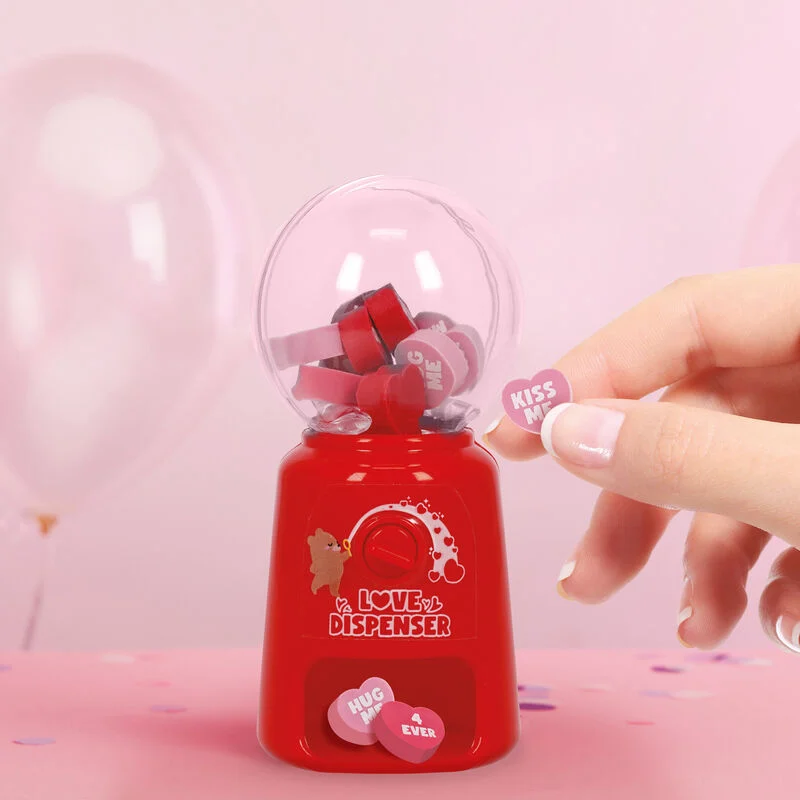 Dispensador de mini gomas de borrar - Dispensador de amor