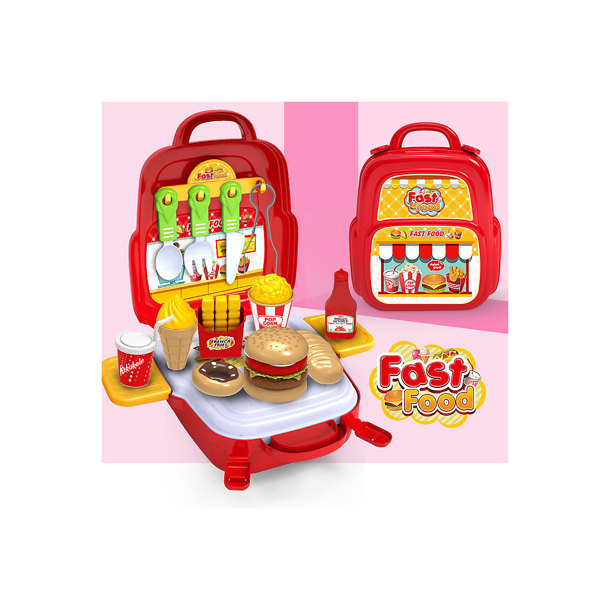 Rucksackspielzeug für Kinder Simulations-Spielhaus-Set