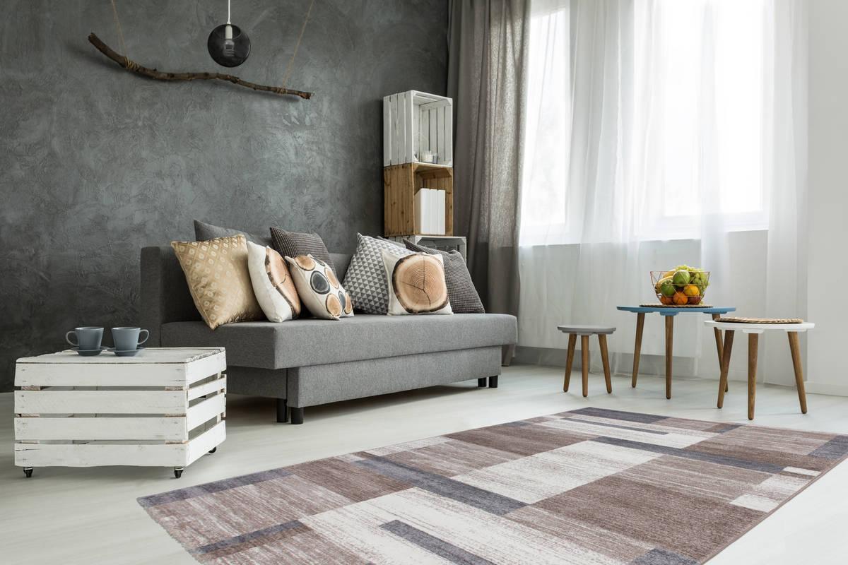 Kayoom Falkland - Port Louis Beige / Silber 80cm x 150cm