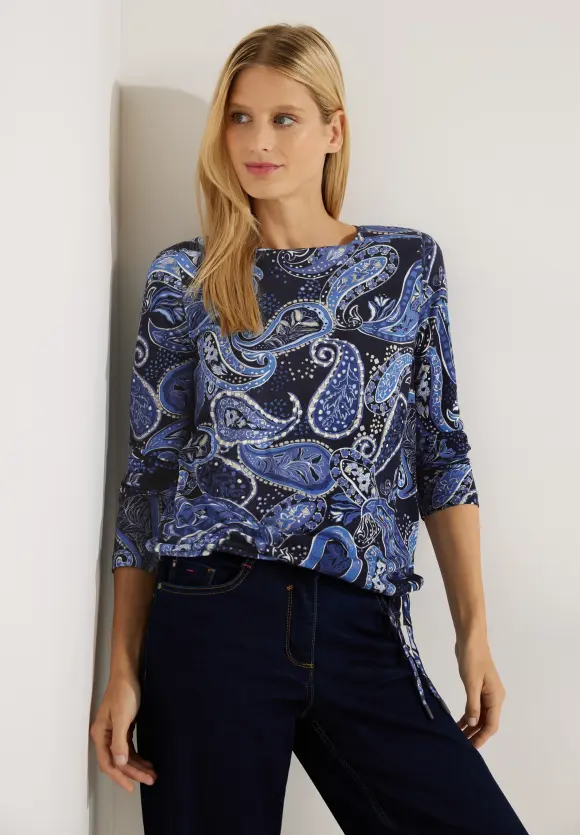 CECIL Paisley Langarmshirt