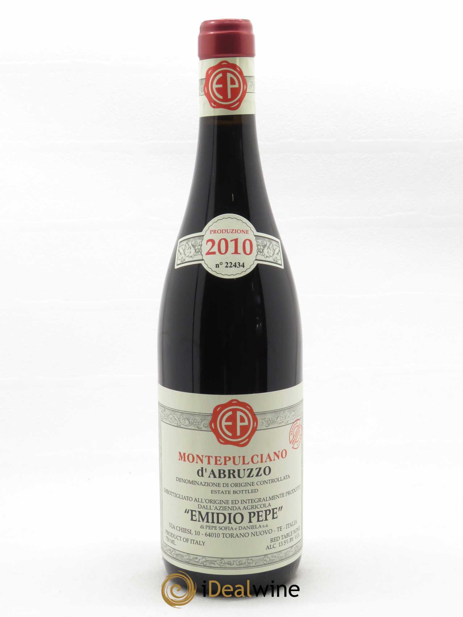 Montepulciano d'Abruzzo DOC Vieilles vignes Emidio Pepe  2010 - Lot de 1 Bouteille