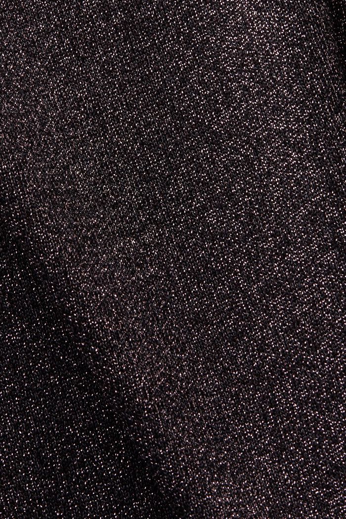 Minikleid in Metallic-Strick