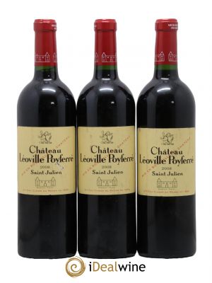 Château Léoville Poyferré 2ème Grand Cru Classé  2008 - Lot de 3 Bouteilles