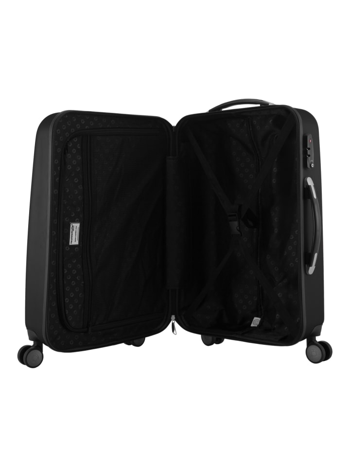 Hauptstadtkoffer Wedding - Handgepäck-Koffer 4 Doppelrollen Hand Luggage TSA in Schwarz günstig kaufen S