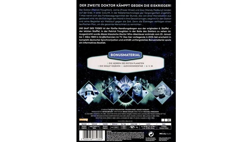 Doctor Who: Der Zweite Doktor - Die Saat des Todes - Vanilla Edition  [2 DVDs]