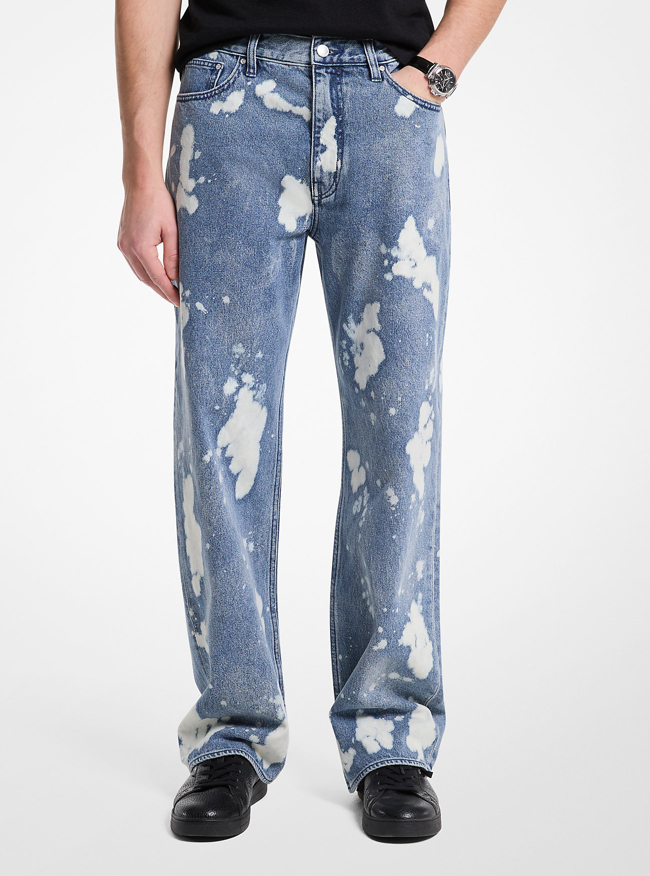 Jeansy Arden Splattered Denim Loosed-Fit - UNION WASH