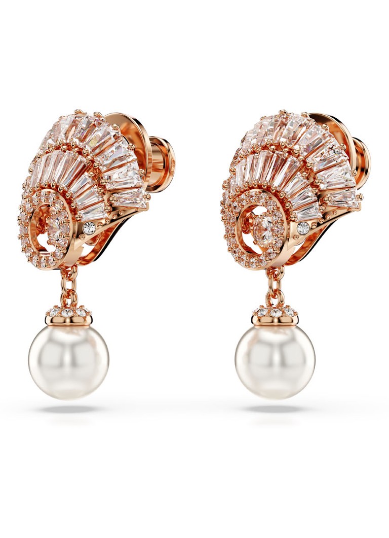 Orecchini a lobo Swarovski Idyllia placcati in oro