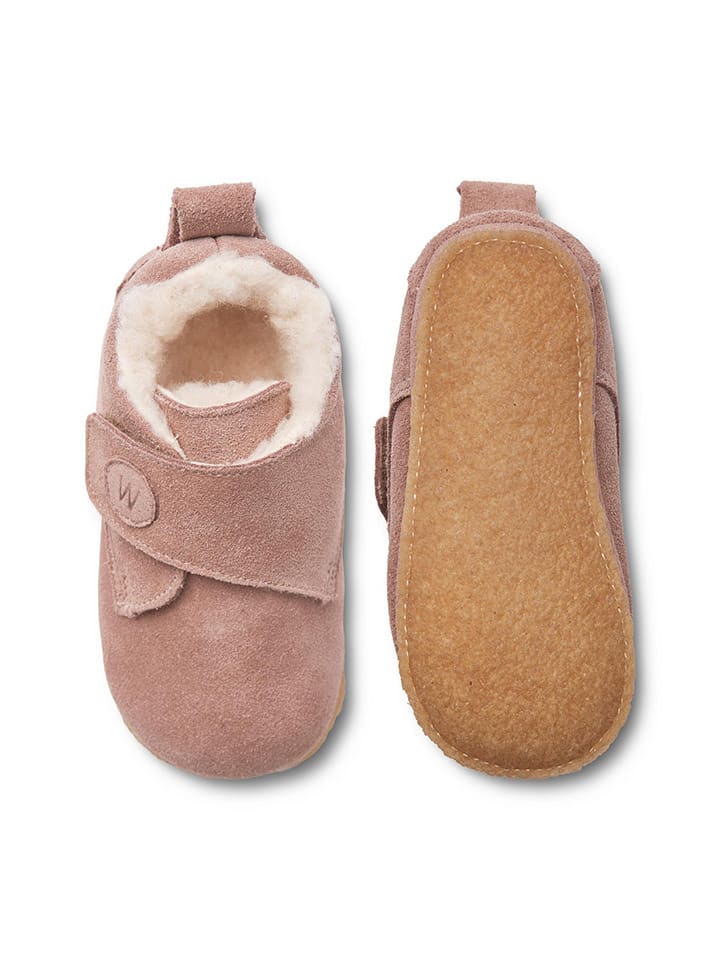 Wheat Leder-Hausschuhe in Rosa günstig kaufen
