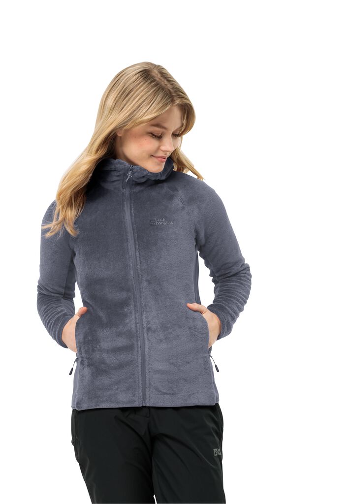 ROTWAND HOODED FZ W Fleecejacke Damen